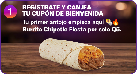 Registrate y canjea tu cupon de bienvenida
